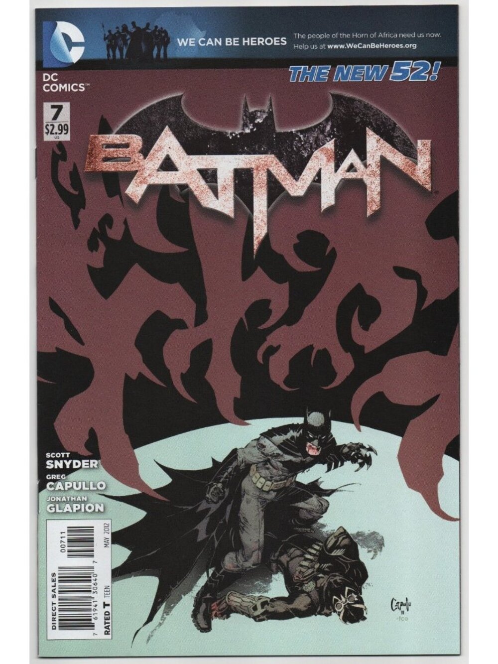 Batman 7 DC Comics 2012 VF- 7.5 New 52 Court of Owls 1st Harper Row
